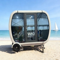 Mini bureau mobile, cabine compacte, espace de travail modulaire pour un travail à distance flexible et une utilisation commerciale temporaire