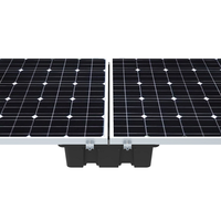 Système lesté par plateau HDPE en plastique de montage de panneau solaire