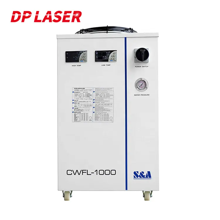 S A CWFL-1000 1000W 1KW Water Cooled Chillers Fiber Laser Cutting Machine Water Chiller