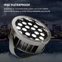 IECOL personnalisé 12W-48W lumière d'inondation LED intelligente IP66 étanche puce SMD en aluminium moulé sous pression pour l'éclairage extérieur de jardin
