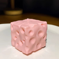 Mainan Squishy Keju TPR dengan Isian Vaseline, Lembut, Mudah Digenggam, Dapat Dibentuk, 3 Ukuran, Tersedia Warna Kuning dan Pink