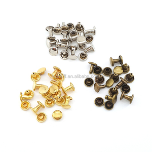Approvisionnement d'usine Rivets de haute qualité Double extrémité <span class=keywords><strong>Couture</strong></span> métal acier rond Double tête capuchon <span class=keywords><strong>Rivet</strong></span> en cuir - Product Image 5