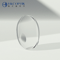 Lentilles optiques d'usine 1.56 invisibles à sommet rond transparent HMC, diamètre 70/28mm