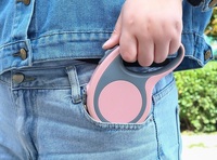 Laisse de chien rétractable portable de qualité supérieure en nylon résistant laisse d'entraînement solide multifonctionnelle pour petits chiens moyens
