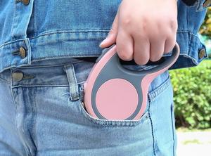 Laisse de chien rétractable portable de qualité supérieure en nylon résistant laisse d'entraînement solide multifonctionnelle <span class=keywords><strong>pour</strong></span> petits chiens moyens - Product Image 4