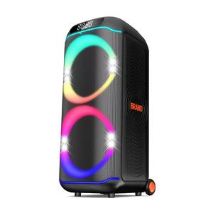 Caja de Subwoofer de 10 Pulgadas Amplificada con Luces LED de Colores Intermitentes, Altavoz de Plástico Profesional Tipo <span class=keywords><strong>Boombox</strong></span> 3 - Product Image 3