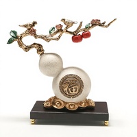 Nouvelle Figurine Artistique en Résine Époxy Sculptée en Forme de Gourde, Art Populaire, Décoration pour Salon et Meuble à Vin, Porte-Bonheur Nafu Feng Shui