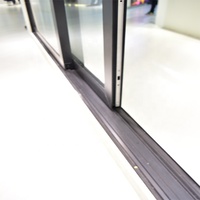 Puertas Magnéticas con Malla de Fibra de Vidrio, Ventanas Corredizas Automáticas de Aleación de Aluminio, Tamaño Personalizado 5-12mm, Malla Horizontal