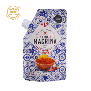 Pochette à bec latéral en plastique de qualité alimentaire personnalisée pour l'emballage de sauce au gingembre Sac de pâte à l'ail Pochette de <span class=keywords><strong>ketchup</strong></span> Doypack sans Bpa - Product Image 2