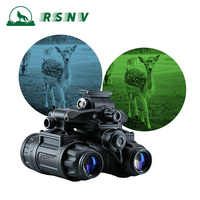 RSNV Champ de vision au phosphore blanc-vert 50 °   Jumelles de vision nocturne PVS31 montées sur casque