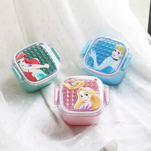 Plastic <b>Lunch</b> <b>Boxes</b> Bento <b>Boxes</b> Childrens Microwave Safe Rectangle Solid Color Lid Summer 2021 - Product Image 2