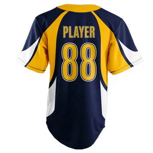 เสื้อเจอร์ซีย์เบสบอลสำหรับเยาวชนคอวีมีกระดุม<span class=keywords><strong>2</strong></span>เม็ดเสื้อกล้ามเล่นกีฬาพิมพ์ซับลิเมชัน - Product Image 6