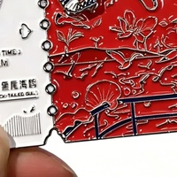 Aimant de réfrigérateur en métal émaillé personnalisé Weihai Gull, souvenir, aimant de réfrigérateur OEM