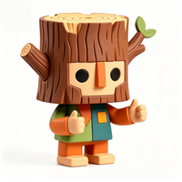 Figurine d'art créative Stumpie Tree Stump Boy, objet de collection culturel pour la décoration et les cadeaux promotionnels