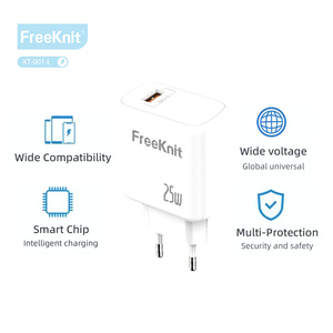 Câble de données QC3.0 EU Prot 1m pour <span class=keywords><strong>iPhone</strong></span> USB-A Adaptateur secteur 25W avec <span class=keywords><strong>chargeur</strong></span> mural à charge rapide <span class=keywords><strong>Chargeur</strong></span> de téléphone portable PD - Product Image 4