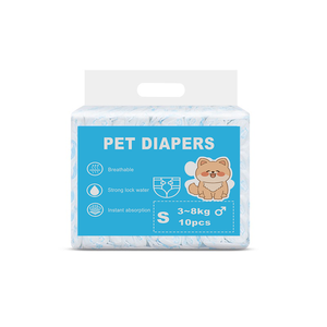Venta al por mayor de pañales desechables ultra gruesos para cachorros suaves pañales de alta absorción para mascotas para perros machos característica sostenible - Product Image 1