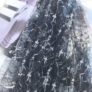 Pas cher prix noir <span class=keywords><strong>gobelin</strong></span> Tulle dentelle <span class=keywords><strong>tissu</strong></span> Hallowmas <span class=keywords><strong>tissu</strong></span> très léger pour la décoration de maison fantôme - Product Image 2
