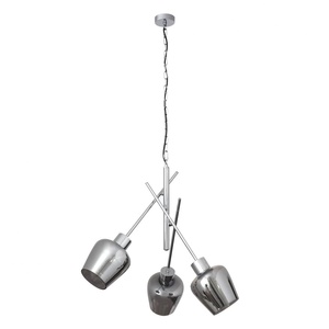 Lámpara cromada 3xe27, tamaño 50x50 cm, ideal para iluminación interior decorativa y funcional. - Product Image 1
