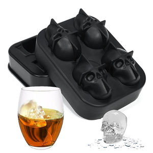SK11 Bac à glaçons 3D en forme de crâne réutilisable pour whisky, style rétro, pour boissons - Product Image 6