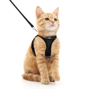 <span class=keywords><strong>Harnais</strong></span> de chat doux réglable pour chaton, gilet anti-évasion pour la marche - Product Image 1