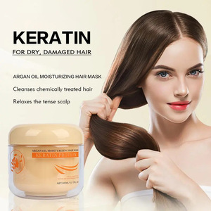 Traitement capillaire réparateur pour cheveux secs, sans rinçage, à l'huile de kératine, à l'acide et au collagène, lissant et adoucissant - Product Image 5