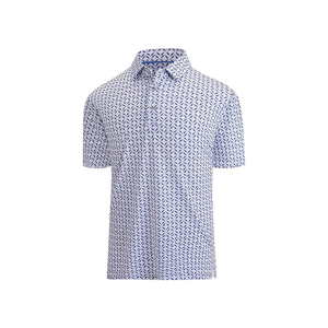 Camiseta de golf de diamante de poliéster de LICRA con logotipo personalizado camiseta de golf de manga corta de tela elástica transpirable suave - Product Image 2