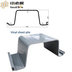 Dẫn nhà máy nhựa PVC tấm đống Vinyl tấm đống cho ngân hàng Sông Marine kiểm soát lũ seawall - Product Image 6