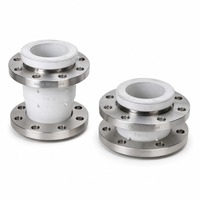 ALLTO DN80 PN16 Joint de dilatation à bride en caoutchouc de qualité alimentaire, soufflet de tuyau flexible en acier inoxydable 304
