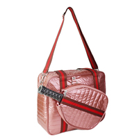 Sac de raquette de pickleball en nylon imperméable de grande capacité, portable, de haute qualité, avec logo personnalisé