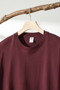 T-Shirt estiva a maniche corte in cotone puro nuovo stile, camicia Basic a girocollo - Product Image 4
