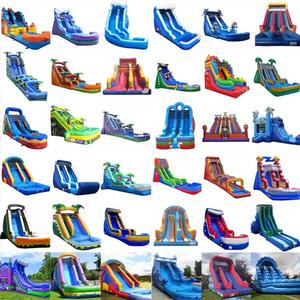 Château gonflable commercial pour adultes de 18 pieds x 16 pieds <span class=keywords><strong>avec</strong></span> toboggan aquatique gonflable et <span class=keywords><strong>piscine</strong></span> - Product Image 1