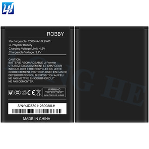 Batterie <span class=keywords><strong>de</strong></span> remplacement ROBBY 3.7V 2500mAh flambant neuve pour <span class=keywords><strong>téléphone</strong></span> portable <span class=keywords><strong>Wiko</strong></span> Robby - Product Image 3