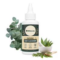 Solution Nettoyante Auriculaire Sans Eau Personnalisée pour Chiens et Chats, Soin Naturel aux Herbes, Gouttes Anti-Acariens, Marque Privée avec Durée de Conservation de 2 Ans
