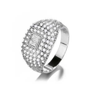 Anillos de circón de lujo Unisex, joyería de circonita cúbica, joyería fina para mujer, <span class=keywords><strong>anillo</strong></span> de plata 925 para <span class=keywords><strong>hombre</strong></span> - Product Image 3