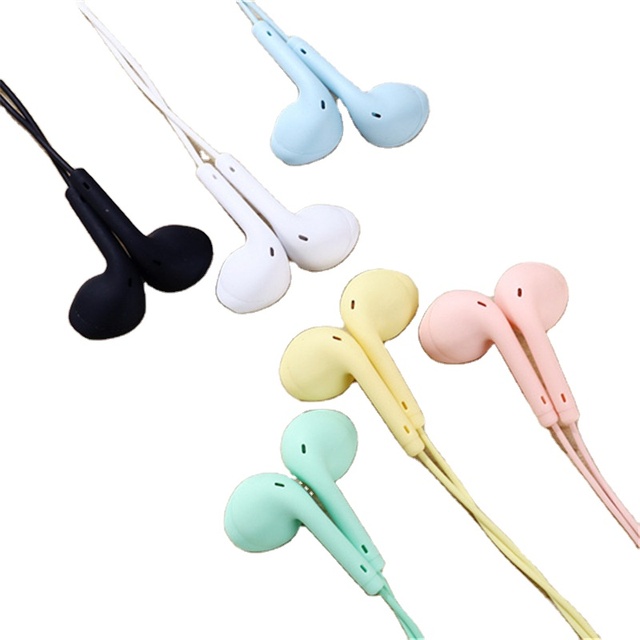 U19 Wired Headphone 3.5mm In-Ear Earphone Earbud 8 Colors Control Bass Stereo Headset With Microphone for Xiaomi Huawei Samsung