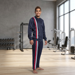 Conjunto Deportivo Informal de Invierno Ecológico Personalizado con Bloques de Color en Felpa para Hombre, Talla Grande, de Alta Calidad, Estilo Urbano, Sudadera con Capucha 55030es - Product Image 3