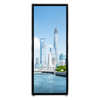 Écran tactile infrarouge de 55 pouces Double face Lcd Digital Signage pour la publicité Totem Digital Marketing