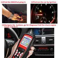 Escáner OBD2 para Automóviles Económico KONNWEI KW830, Escáner de Diagnóstico para Automóviles con Base de Datos DTC, Lectura y Eliminación de Códigos de Error del Motor