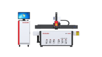 Routeur CNC 3 axes de précision GT1325 avec caméra CCD et couteau oscillant pour la découpe d'acrylique, de MDF et de bannières souples