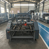 Machine plieuse-colleuse entièrement automatique ORAY à grande vitesse pour boîtes en carton ondulé, avec correction de déviation et système de verrouillage de fond, pour usage intensif
