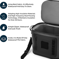 Portable Thermique Refroidisseur Sac Eau Vin Bière Boisson Bouteille Isolé Flottant Poisson Souple TPU Matériel pour Usage Médical En Plein Air
