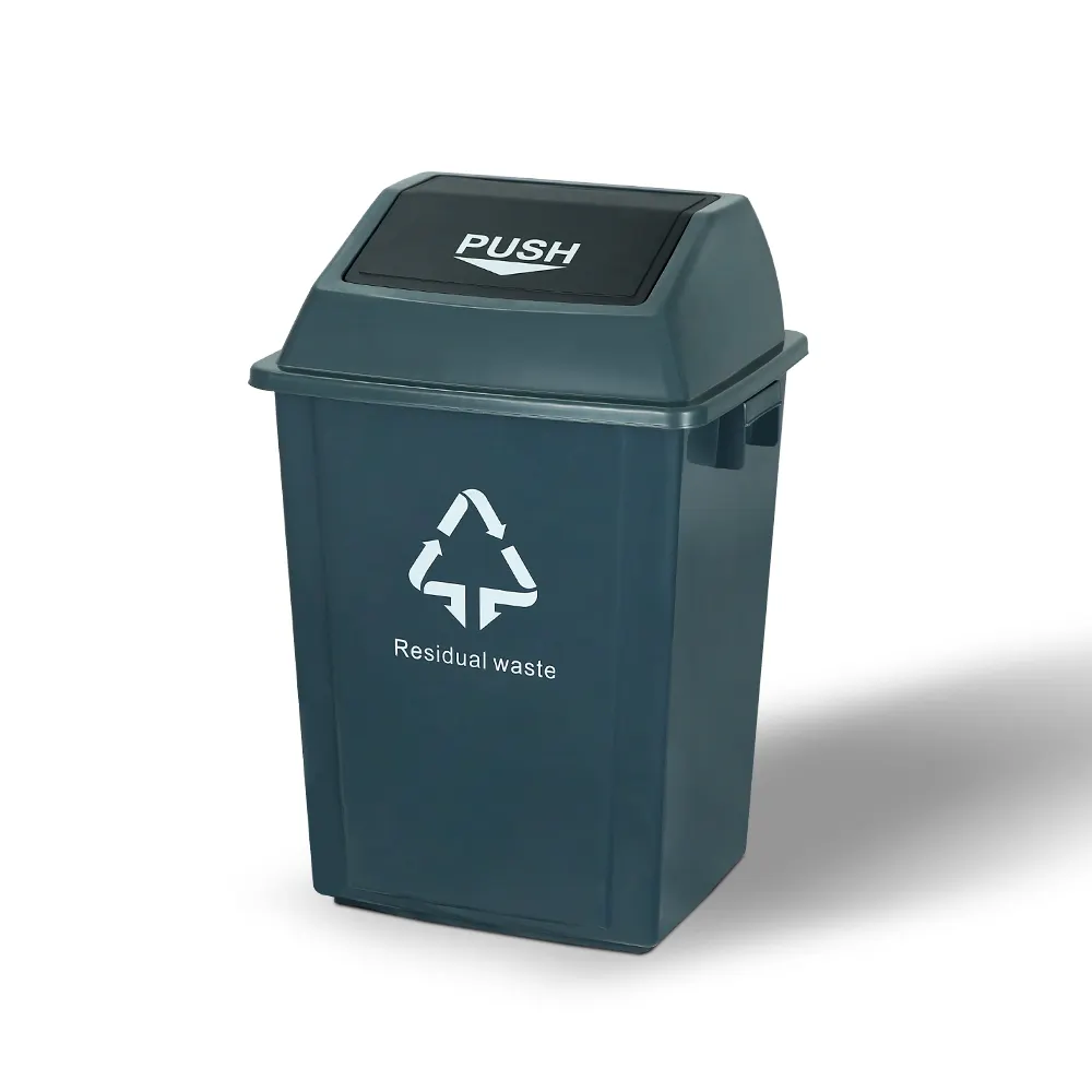 MARTES SL002 Hot Sale Standard Size Environmental Protection Waste Bin Plastic Trash Can Recycle 50 Liter Garbage Bins