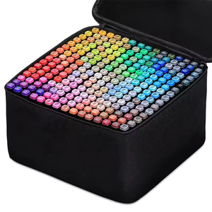 Ensemble de marqueurs double pointe aux couleurs variées, pointe huileuse, marqueurs à base d'<span class=keywords><strong>alcool</strong></span> pour le <span class=keywords><strong>dessin</strong></span> <span class=keywords><strong>manga</strong></span>, fournitures artistiques scolaires - Product Image 5