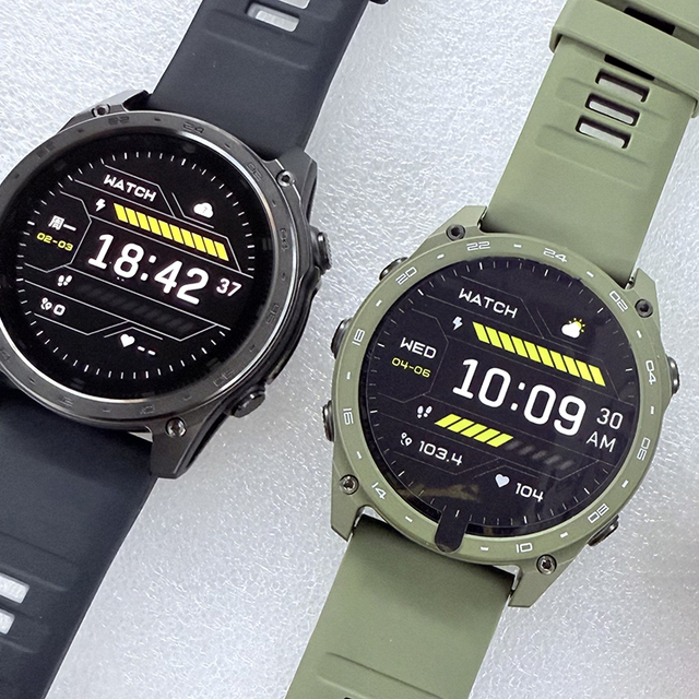 T8 Pro Outdoor Smart Watch 5ATM Waterproof Compass Altitude Barometer 1.43'' AMOLED Screen Men's Smartwatch with LED Flashlight
