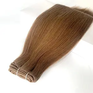 Волнистые пучки индийских волос, двойная вытянута, 200 г 100%, русские волосы для шитья косы