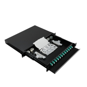 Boîtier de distribution de <span class=keywords><strong>fibre</strong></span> optique 19 pouces, 12 ports LC, 24 cœurs, multimode, <span class=keywords><strong>fibre</strong></span> optique complète OM3 - Product Image 4