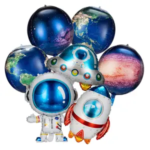 Воздушные шары Nicro, фольгированные шары с изображением планеты, космоса, для дня рождения, праздника для будущей мамы