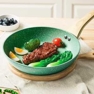 Modern Ceramic Non-Stick Aluminum Fry <b>Pan</b> Set Soft Touch Handle for Gas <b>Induction</b> Cooker Frying <b>Pan</b> - Product Image 4
