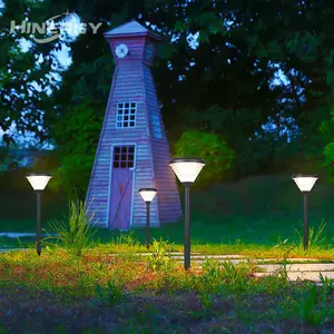 HINERGY 야외 방수 정원 마당 풍경 유리 공 조명 LED 패널 태양열 잔디 램프