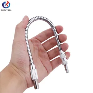 Multi-functional 1/4" 30cm Hose Drill Electric Screwdriver Approved Head Dedicated Metal Extension Rod Flexible Shaft